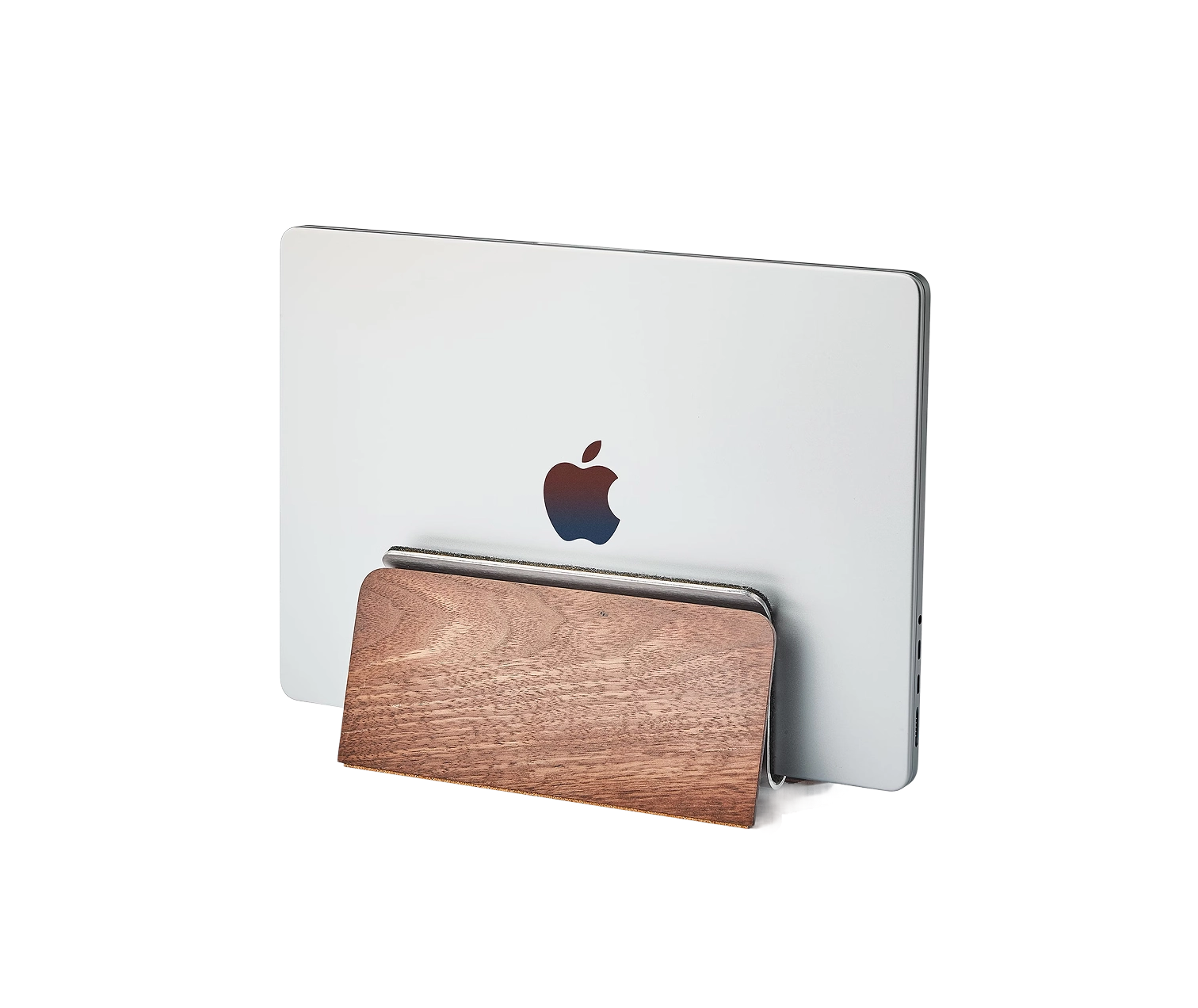 Image of a Walnut Macbook Dock
